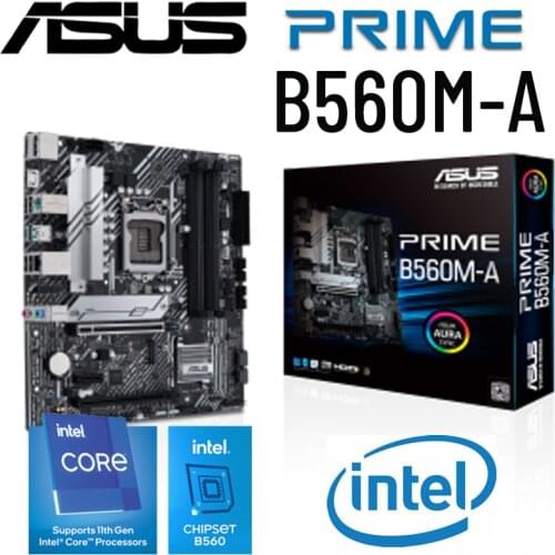 Asus LGA 1200 PRIME B560M-A B560 Motherboard PCI-E 4.0 4 DDR4 128GB 6 SATA III Micro ATX Motherboard 1200 USB3.2 Placa-mãe New