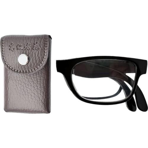 Mini Portable Folding Reading Glasses unisex Lightweight Anti Blue Light Magnifying Presbyopic Glasses Unbreakable