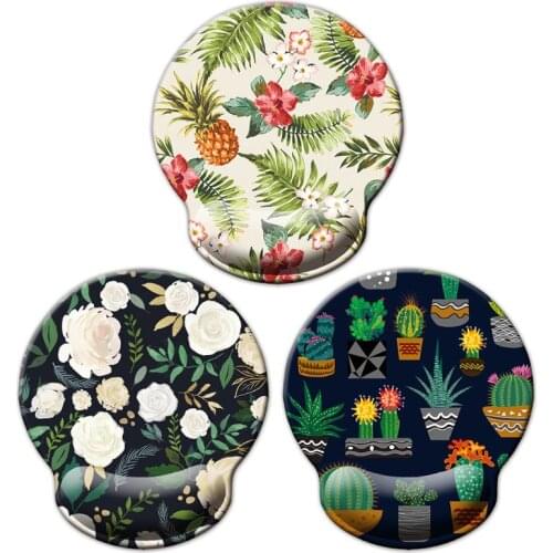 Mouse Mat Wrist Guard Bracer Soft Memory Foam Computer Games Mouse Mice Pad for Home Office Use Supplies