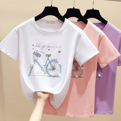 New Spring Top Sexy T Shirt Women Elasticity T-Shirt Summer Tee Woman Clothes Slim Tshirt Female Skinny Cotton short Sleeve Tops