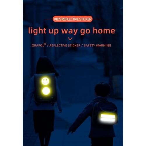 ORAFOL 600 candle light Safety Reflective sticker car motorbike bicycle scooter decal sticker bag sticker helmet sticker