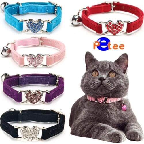 Cat Collar With Bell Collar For Cats Kitten Puppy Leash Collars For Cats Dog Chihuahua Pet Cat Collars Leashes Lead Pet Supplies