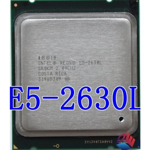 Intel xeon E5-2630L e5 2630L 2.0GHz LGA2011 socket 6-Core Intel server processor E5 2630L CPU can wrok