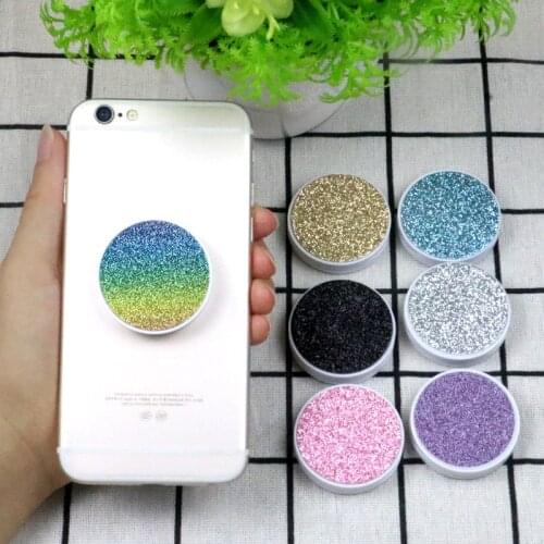 Cell Phone Bracket Houder Universal Quicksand Glitter Expanding Smartphone Holder Grip Stand For iPhone X XS 8 7 6 Plus