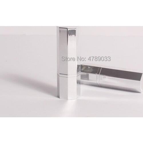 Silver Lipstick Tube 12.1mm DIY Lip Balm Tubes Homemade Lip Stick Beauty Lipstick Balm Containers Empty Cosmetic Birthday Makeup