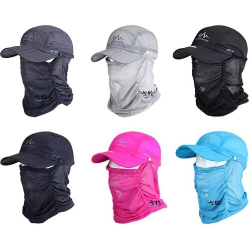 Folded Unisex Sun Protection Camping Quick Dry Cap Fishing Anti-Mosquito Cap Travel Cap New Style