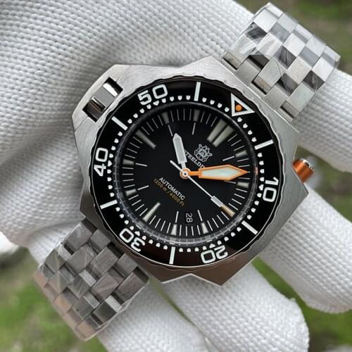 STEELDIVE 1969 Mens Automatic Wathces Self-Wind 316 Stainless Steel Sapphire Luminous Mechanical Watch 1200M Waterproof Watches
