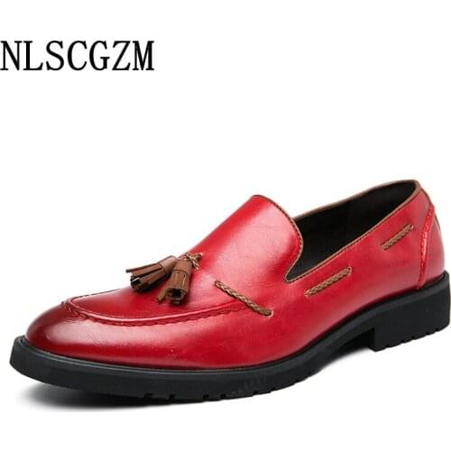 Wedding Dress Oxford Shoes for Men Oxford Slip on Shoes for Men Office 2021 Italian Men Dress Shoes Loafers Coiffeur Zapatillas