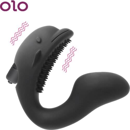 OLO Dolphin Style Vibrator 10 Speed Vagina Shock Clitoris Stimulator G-spot Massager Sex Toys For Women