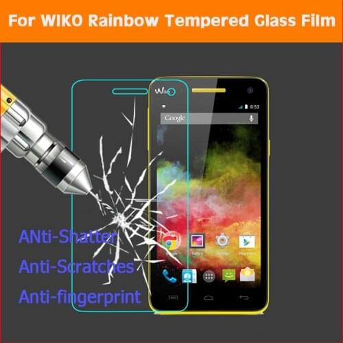 0.26mm Tempered Glass Screen Protector For WIKO Rainbow Explay Fresh Explosion Proof Verre pelicula de vidro Guard Accessories