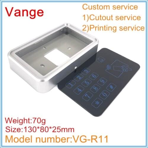 1pcs/lot swipe card keypad electrical project box 130*80*25mm ABS plastic mould shell enclosure case for attendance module PCB
