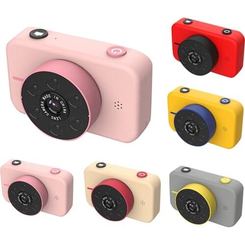 4k Hd Mini Children Camera 50.0mp Kid Video Recorder Toys Apricot Rechargeable Kids Xmas Mp3 Camera Video Recorder