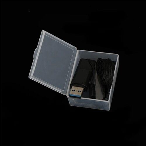 5.5*4*2CM 1PCS Plastic Name Card Jewelry Organizer Storage Box Transparent Case Mini Storage Box Portable Jewelry Organizer