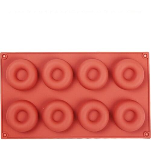 8 Donuts Orange flower cooking tools Moulds Ice Cube Tray DIY Mold Silicone Cake Baking Mold Cake Pan
