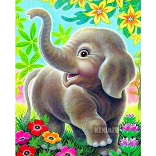 Diamond embroidery sale -elephant- full 5d fulldiamond painting mosaic 3d picture of rhinestones cross-stitch gift