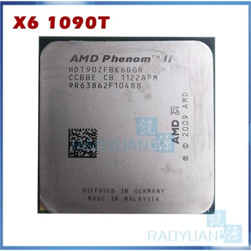 AMD Phenom X6 1090T X6-1090T 3.2GHz Six-Core CPU Processor HDT90ZFBK6DGR 125W Socket AM3 938pin