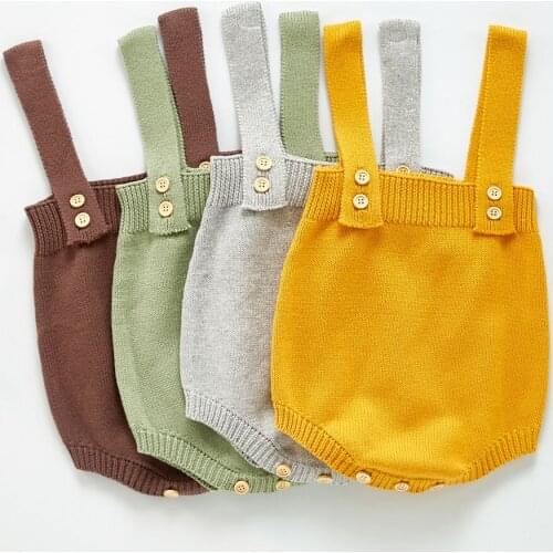 2021 Summer New Toddler Baby Boy Girl Sleeveless Sling Cotton Bodysuit Kid Cute Knitted Breathable Baby Clothes