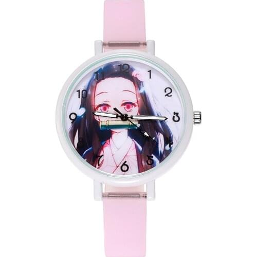 Anime Ghost Slayer Watch Fashion Watch Student Watch Male Luminous Christmas Party Gift Clock Student Jewelry Accessories