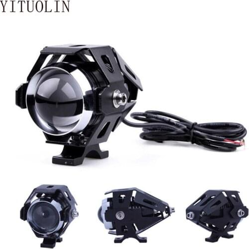 Auxiliary Motorcycle Headlight U5 Led Moto Spotlights Lights For BAJAJ DOMINAR 400 PULSAR 200 NS Yamaha Ttr 250 Suzuki Ltz 400