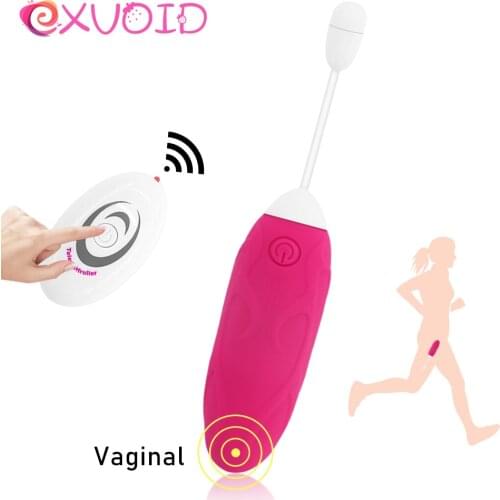EXVOID Remote Egg Vibrator G Spot Massager Vibrators Sex Toy for Woman Silicone Bullet Clitoris Stimulator Adult Products
