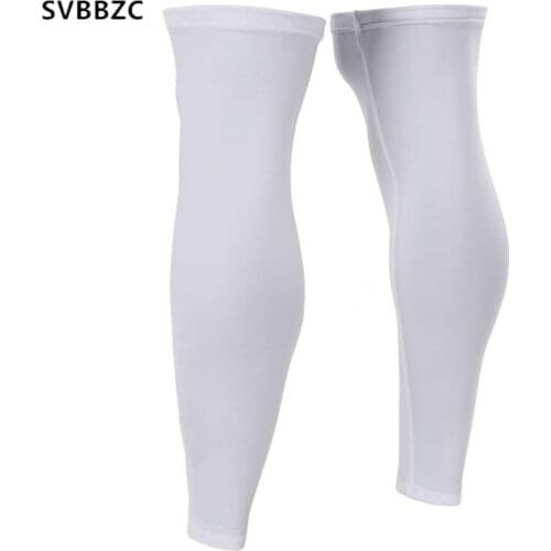 Running Leg Warmers White Cycling Legwarmers Outdoor Sports Football Leggnings Basketbgall UV Sleeve