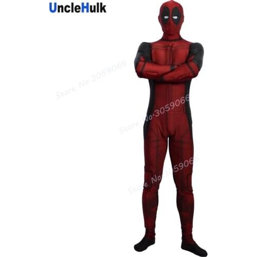 Classic Deadpool Spandex Zentai Bodysuit - Silk Floss filled Muscle | UncleHulk