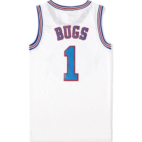 Movie Cosplay Costumes Space-Jam #23 JD #1 BUGS #10 LOLA #22 Murray Bunny Basketball Jersey Stitched Number