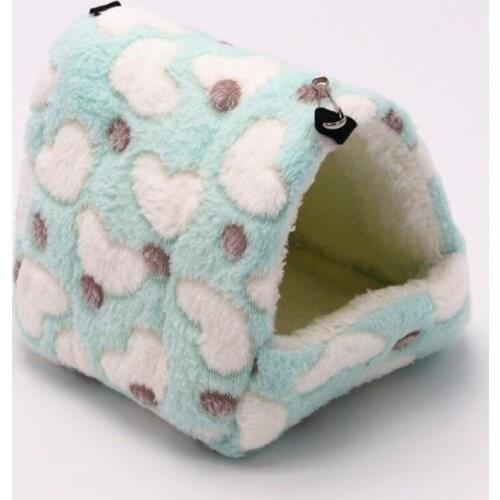 Small Animal Pets Cages Winter Keep Warm Springs Hamster Guinea Pig Squirrel Nest Soft Comfortable Sleeping Bed Hammock Tent