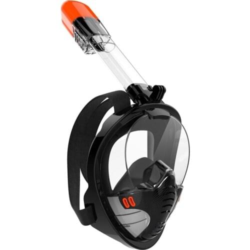 Full Face Snorkel Mask Adult Snorkeling Mask with Detachable Camera Mount Swimming Training Diving