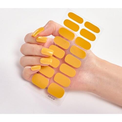 Nailart Sticker Manicure Decoracion Pure Solid Color Self Adhesive Nail Sticker Nail Decoration Nail Strips Nail Tips Manicure