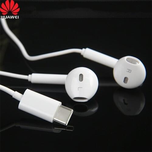 Original HUAWEI CM33 Earphone USB-C In Ear Hearphone Mic Headset Mic Volume HUAWEI Mate 10 20 Pro 20 X RS P 10 20 30 Note 10