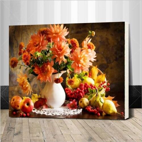 Framed Europe Vintage Painting DIY By Numbers Kits Acrylic Paint On Canvas Handpainted Oil For Wall Artwo