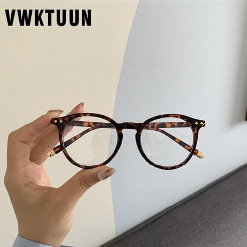 VWKTUUN Glasses Frames Women Men Eye Glasses 2020 Blue Light Blocking Glasses Round Reading Computer Glasses Anti Blue Light