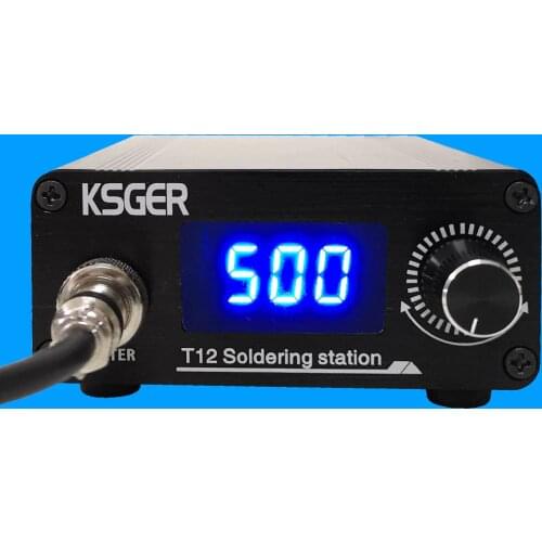 KSGER T12 Soldering Station STM32 Digital Controller Aluminum Alloy Case 907 Soldering Iron Handle Auto-sleep Boost T12 Tip