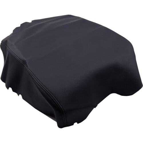 Center Console Armrest Lid Cover Cap Black Thread Microfiber Leather fit for Toyota Tundra 2007 2008 2009 2010 2011 2012 2013
