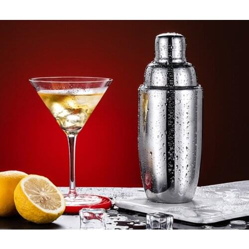 Stainless steel cocktail shaker thickened Shaker cup shake cup bar tool milk tea set mixer bar supplies kitchen accessories