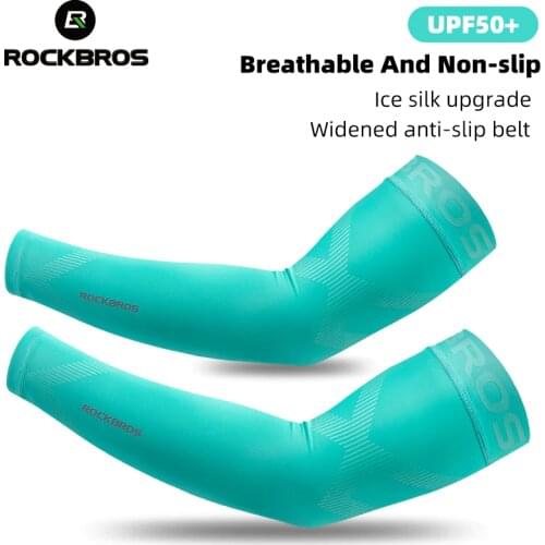 ROCKBROS Cycling Game Sleeves Play Arm Sleeve MTB UV Protection Hand Burning Running Breathable Arm Warmers ciclismo