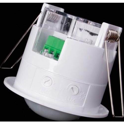 110-240V AC Adjustable 360° Ceiling PIR Infrared Body Motion Sensor Detector Lamp Light Switch B2QB