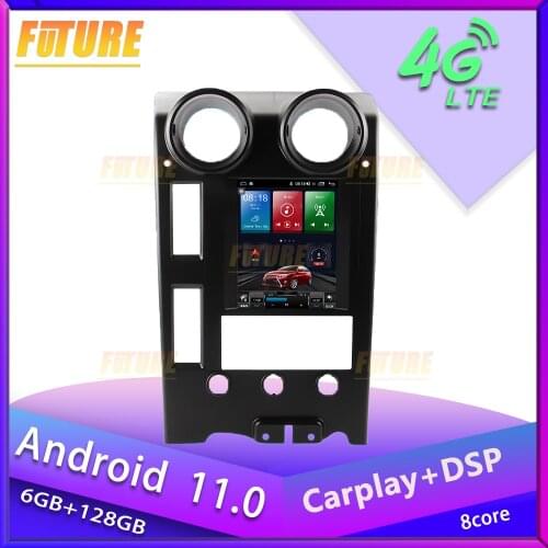 128G Android 11.0 Tesla Style For Hummer H2 2004-2009 Car Radio Stereo Multimedia Player GPS Navigation Touch Screen Head Unit