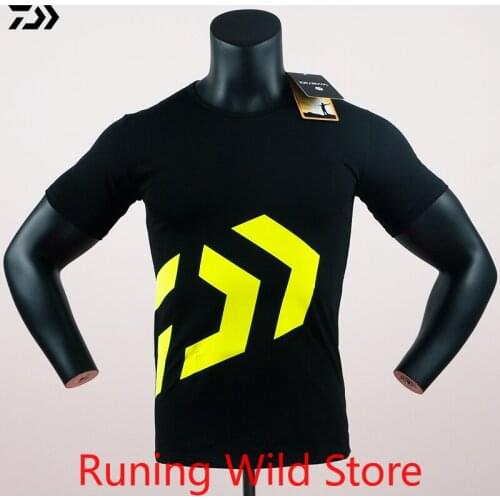 DAIWA 2022 Summer Outdoor Sports Wear T Shirt Fishing Clothes Men Short Sleeve Quick-Dry Breathable Shirt Plus Size M-5XL Tshirt