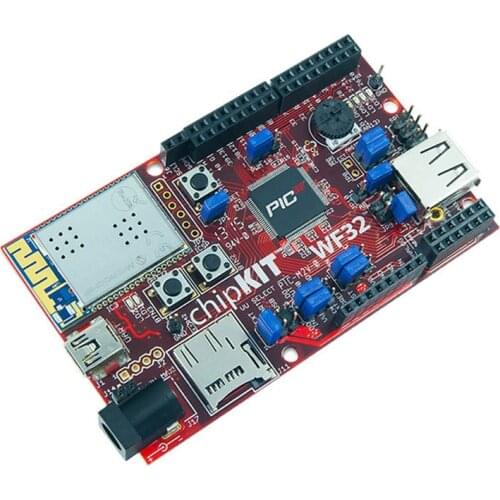 410-273 CHIPKIT WF32 Development Board with PIC32MX695F512L MCU and MRF24WG0MA WiFi module