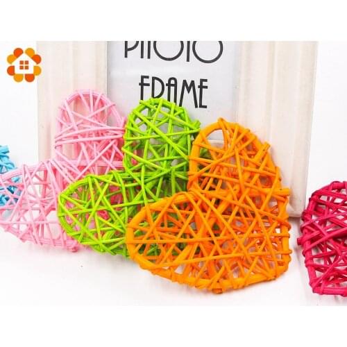 5PCS 2 Sizes Heart Star Rattan Ball Colorful Sepak Takraw For Christmas Birthday Party Home Wedding Party Decoration Rattan Ball