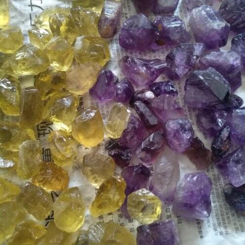 500g Rough Natural Amethyst Stones +500gNatural CITRINE Crystal Rough Raw Stone Rock Specimen