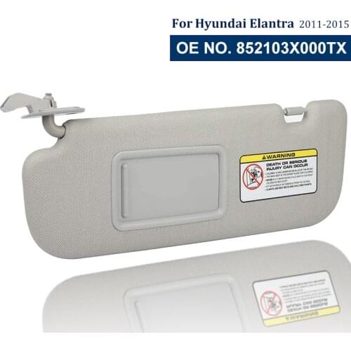 852103X000TX Car Interior Shade Board Left Driver Side Sunvisor Sun Visor for Hyundai Elantra 2011 2012 2013 2014 2015 Auto Part