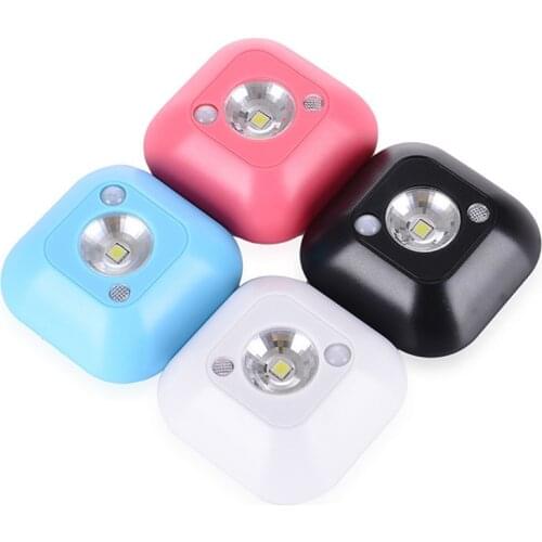 Mini Wireless LED Sensor Night Light Lamp PIR Infrared Motion Activated Sensor Light for Wall Lamp Under Cabinet Stairs Light