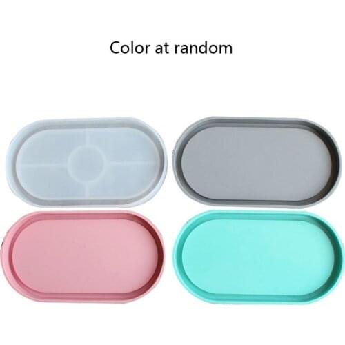 Large Oval Shape Coaster Epoxy Resin Molds Slilcone UV Resin Mold DIY Jewelry Making Tools