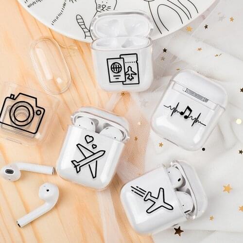 Earphone Case For Airpods 2/1 Cover Dust Guard Bag Shell Hard PC Protective Case Cover For Apple AirPods 1 2 Coque Charging Box