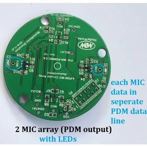 PDM Digital Silicon Wheat Round Array Board MEMS PDM-MIC ARRAY