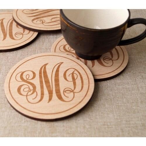 Wooden coasters, personalized coasters, custom drink coasters, engraved beverage coasters, wedding gift idea,Table decoration