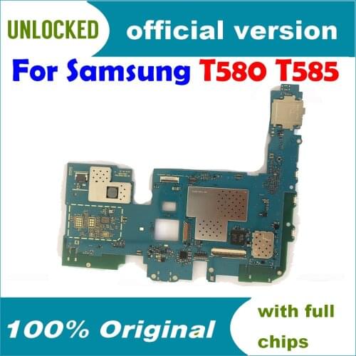 For Samsung Galaxy Tab A SM-T580 SM-T585 T580 T585 16GB motherboard Mainboard Logic Board Circuits card fee Flex Cable